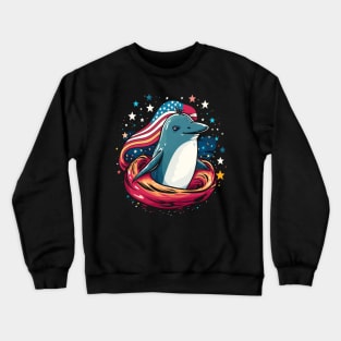 Patriotic Narwhal Crewneck Sweatshirt